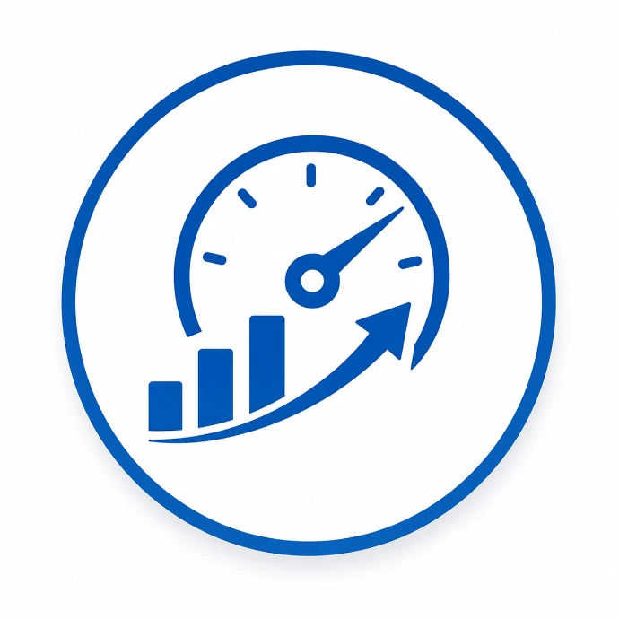 Represents faster access to business information and timely decision-making supported by Artificial Intelligence.